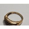 Image 4 : 10K Yellow Gold Channeled Diamonds "LOVE" Ring Size 7 TW: 3.2g