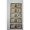 Image 1 : Series 1935 D, 1957, 1957 A, 1957 B $1 Silver Certificate Bank Notes Including STAR Notes - FV: $5