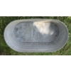 Image 2 : Vintage Large Wheeling 42" Oval Galvanized Zinc Dub-L-Tub Metal Farm Wash Tub - In Great Shape