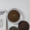 Image 3 : Lot of Older U.S. Coins: 1851 Braided Hair Large Cent, 1865 2 Cent, & (2) Sheild Nickels