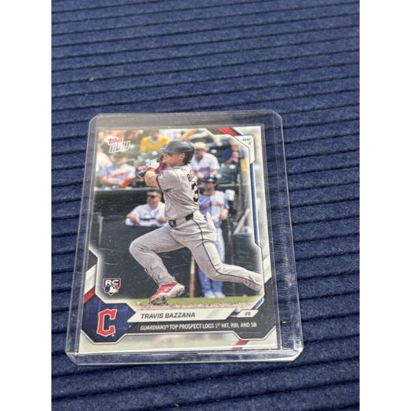 Travis Bazzana Cleveland Guardians Trading Card in Sleeve - Top Prospect Logs 1st Hit, RBI and SB 