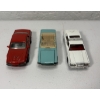 Image 1 : Lot of 3 Vintage Diecast Collectible Model Cars Including a Teal 1965 Mustang Convertible