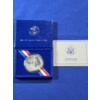 Image 1 : 1986- P Statue of Liberty 100th Commemorative Uncirculated Silver Dollar $1 Coin w/ COA