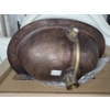 Image 5 : BRAND NEW - Hammered Copper Drop In Oval Vanity Sink - Sinkology "SEVILLE"  20" x 17" - In Box