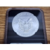 Image 4 : NGC MS70 2021 Silver American Eagle Heraldic Eagle T-1 - Signed - 1 oz .999 Fine Silver