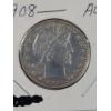 Image 2 : Beautiful United States 1908 Barber 90% Silver Half Dollar - AU CONDITION