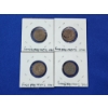 Image 6 : Four United States Indian Head Cents: 1901, 1900, 1907, 1902