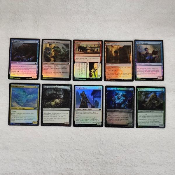10 Assorted Holo MTG Magic The Gathering Trading Cards 