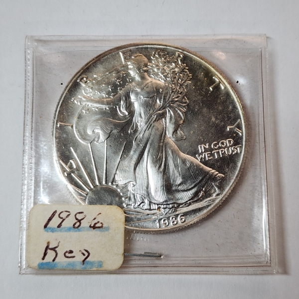 1986 American Silver Eagle - First Year of Issue Key Date! - 1 oz .999 Fine Silver