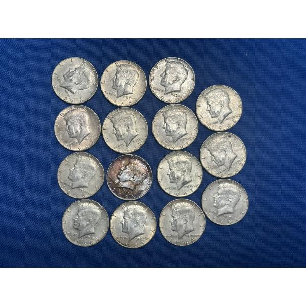 Assorted 40% Kennedy Half Dollars - $7.50 Face Value