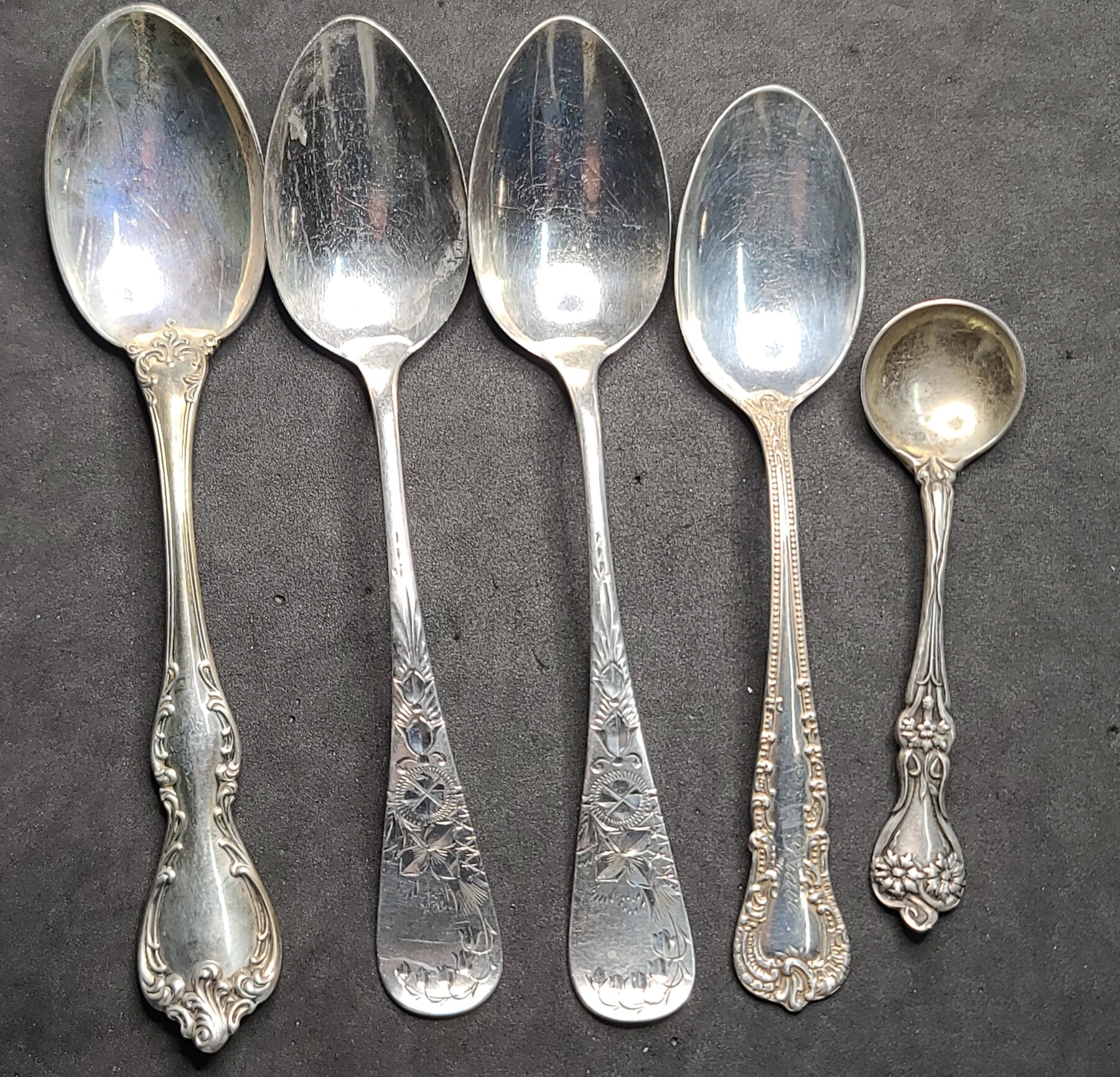 (5) Pcs Of Sterling Silverware - Total Weight: 107.7g - Bosley Auctioneers