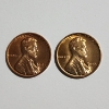 Image 2 : TWO United States GEM RED Brilliant Uncirculated Lincoln WHEAT Pennies ~ 1955-S & 1957-D