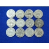 Image 2 : x12 Assorted Years 90% Silver Barber Dimes FV: $1.20