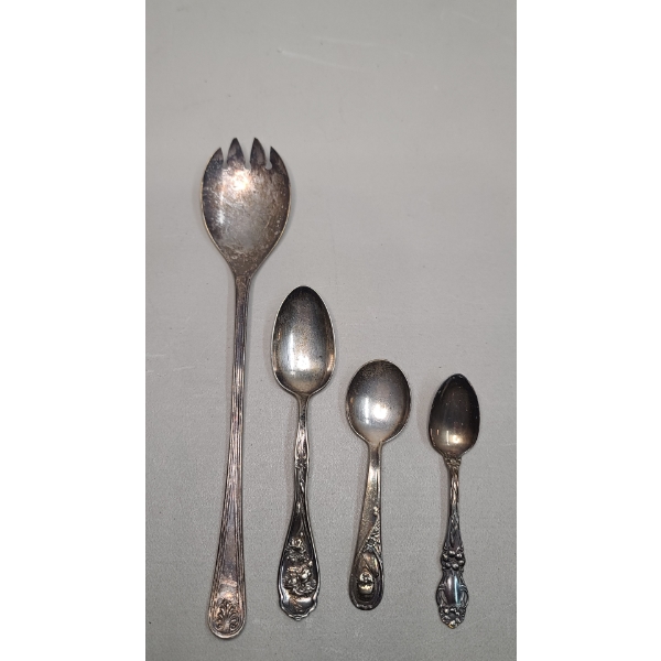 (4) Assorted Silverplated Spoons - Weight: 98.3g