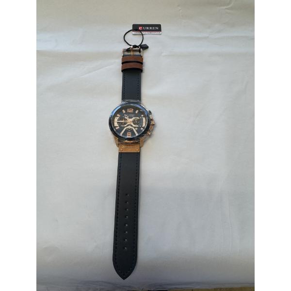 Curren 8329 Men's Chronograph Leather Watch Multi-Functional Sports ~Casual Wristwatch - Mint Condit