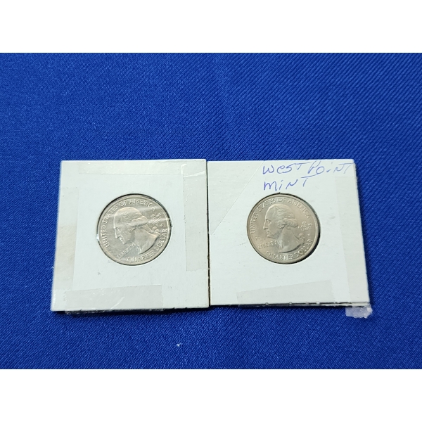 (2) West Point Mint Washington Quarters: 2019 & 2020