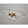 Image 1 : Nice Assortment of Gold-Filled Jewelry: Pins, Pendants, Necklace - Total Weight: 14.5g