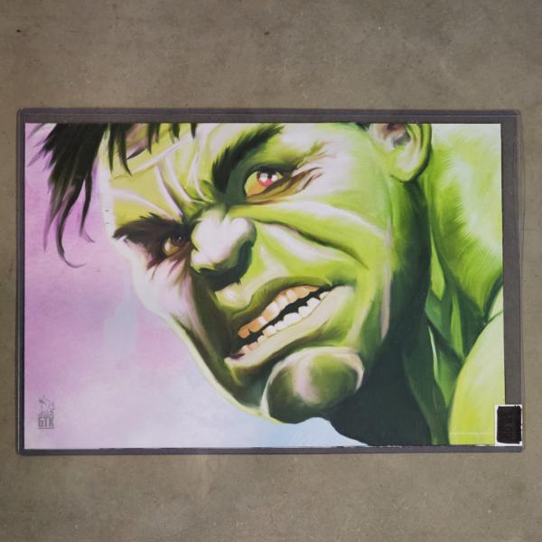 Marvel Comics The Incredible Hulk Art Print with Protector (12.5x18")