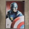 Image 1 : Marvel Comics Captain America Art Print with Protector (18x12.5")