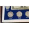 Image 7 : Beautiful United States Silver Collection Display Including Barber Silver Quarter & Dime