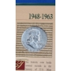 Image 2 : 1958 90% Silver Franklin Dollar In American Historic Society Display Card - Face Value: $0.50
