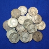 Image 1 : Lot of 20 Assorted Years 90% SILVER U.S. Quarters FV: $5.00