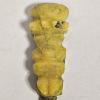 Image 6 : Vintage Mexican Brass Letter Opener ft. Carved Calcite (Mexican Onyx) Aztec Idol Handle, 6.25"