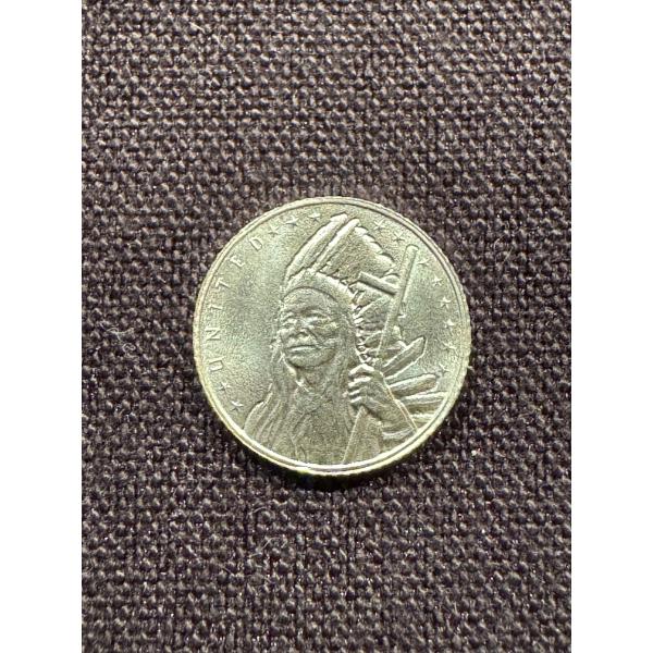 RARE Sitting Bull ONE Gram .999 Fine Silver Coin - Mint Condition