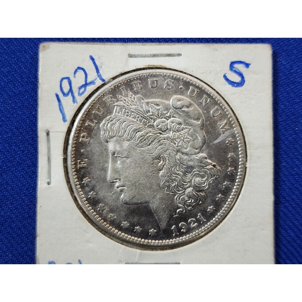1921-S 90% Silver Morgan Dollar