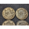 Image 5 : Four Assorted 80% Silver Canadian Half Dollars - ASW: 0.3 Oz Per Coin - About 1.2 Oz ASW Total! 