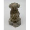 Image 3 : Adorable Degenhart Vintage Glass Dog Figurine- Lt Dapper Gray Slag