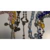 Image 2 : Lot Of (6) Rosaries Brown Colored Rosary Has .925 Sterling Pieces 