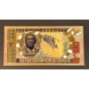Image 2 :  REPUBLIC OF ZIMBABWE - ONE DUMILLILLION DOLLARS 24K .999 Pure Gold Foil Note - Mint.  1/4
