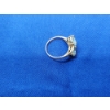 Image 3 : 14K Gold Ring with Blue Gemstones - Size 7.5 - 3.3g