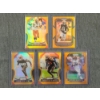 Image 1 : Lot of Five Panini Cleveland Browns NUMBERED /249 Orange Foil Trading Cards 