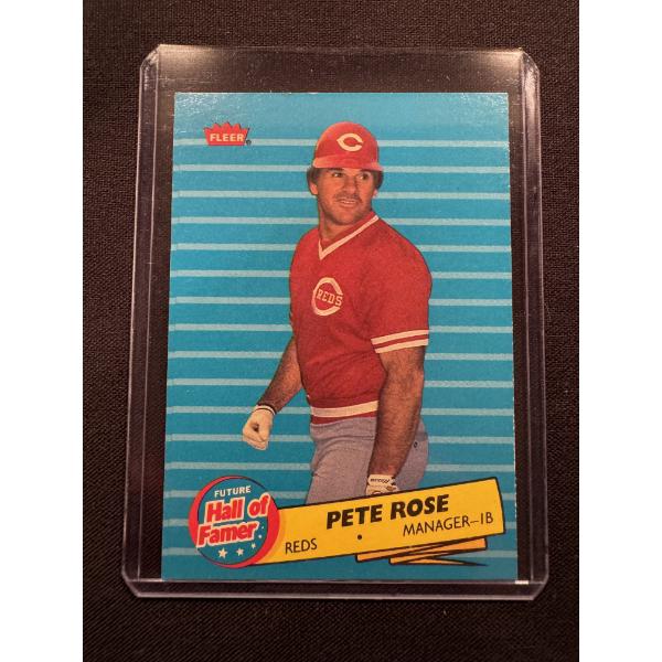 1986 Fleer Pete Rose Baseball Card - Mint Condition