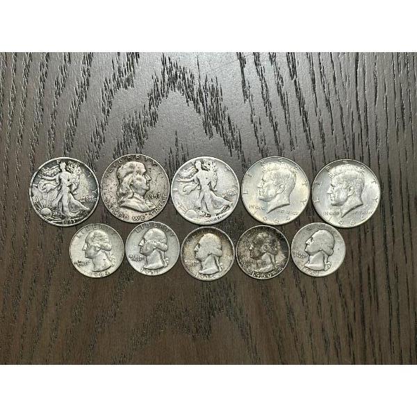 90% Silver Quarters and Half Dollars - $3.75 Face Value
