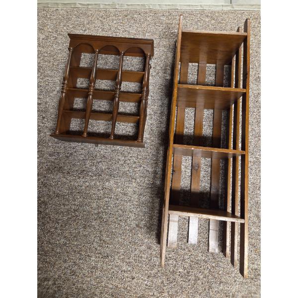 *Pick Up At Mantua Home-No Shipping Available* Great Condition MCM Wood Display Shelf & Stand 10''x1