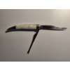 Image 2 : (2) Knives - Folding Knife with Pearl Handle and Double Sided Knife with Leather Sheath