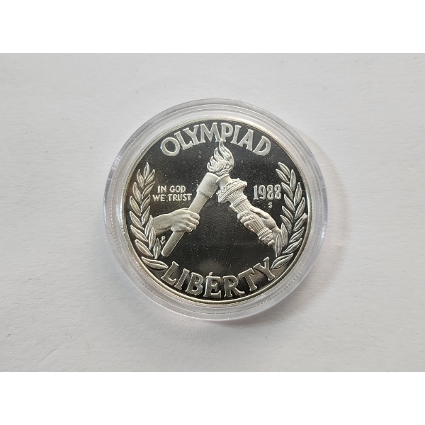1988-S United States Mint Olympic Proof Silver Dollar 90% Silver