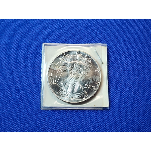 1995 $1 Silver American Eagle 1 oz Fine Silver 