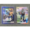 Image 1 : Two NUMBERED Seattle Seahawks Trading Cards Chris Carson 14/24 & DK Metcalk 138/199
