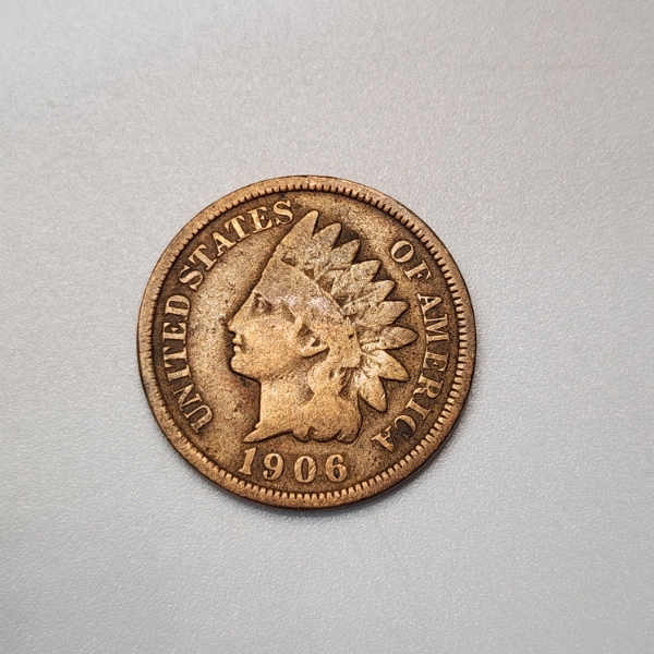 1906 Indian Head Cent One Cent United States Coin