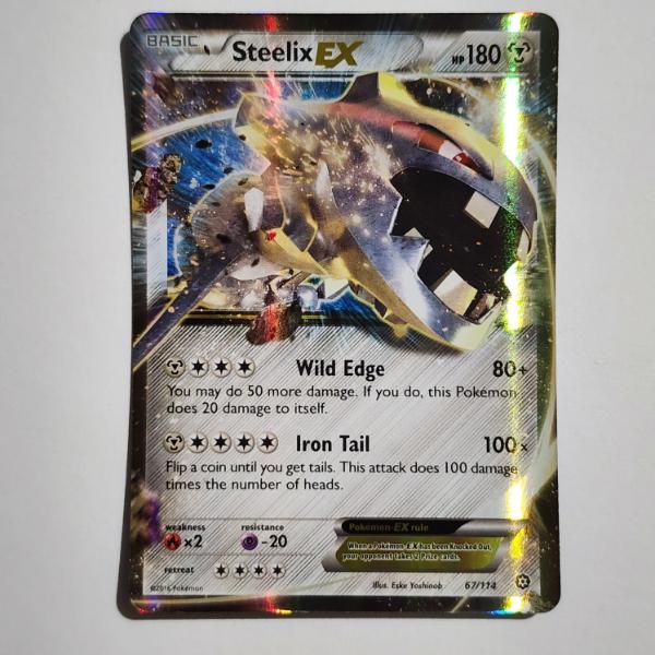 Steelix EX 67/114 Holo Rare Pokemon Trading Card