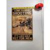 Image 7 : Lot of 6 Gun, Tactical, & USA Theme Collectible Metal Hanging Signs Approx. 11.5 x 8in 