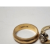 Image 3 : 2 - 14K Gold Rings Size 6 and 6.5 Total Weight: 7.8g