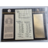 Image 2 : Authentic 1975 Super Bowl IX NFL Football Ticket & 24K Gold Plated Ticket - Mint Condition
