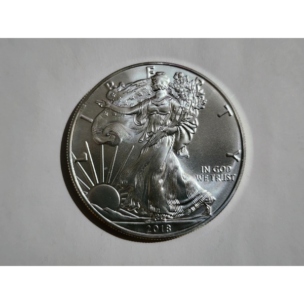 2018 American Eagle 1 Oz Fine Silver Round