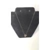 Image 1 : 10K Gold Diamond Heart Journey 18" Necklace With Diamonds - Weight: 2.4g