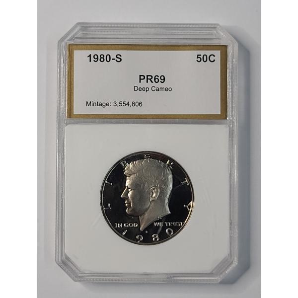PCI PR69 DCAM 1980-S Kennedy Half Dollar